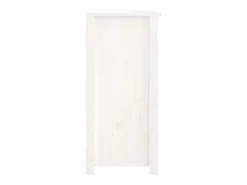 Aparador cómoda cómoda armario mueble organizador cocina salón salón 100 x 35 x 74 cm madera maciza de pino blanco 02_0030156