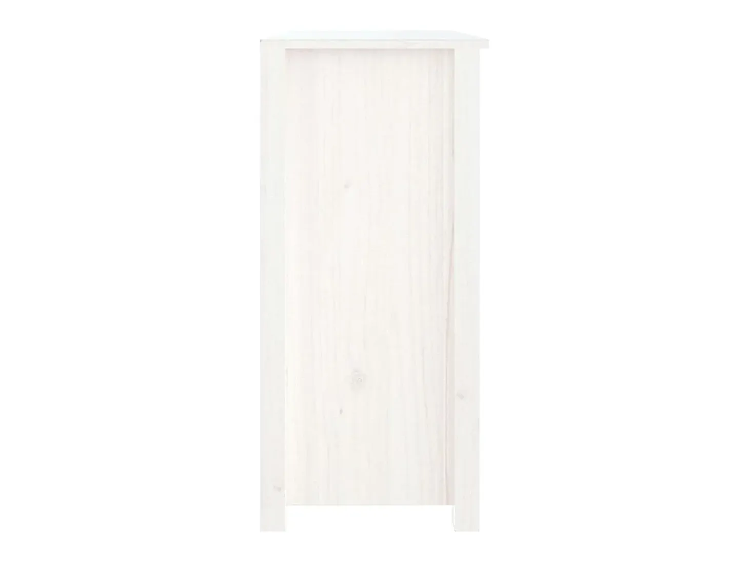 Aparador cómoda cómoda armario mueble organizador cocina salón salón 100 x 35 x 74 cm madera maciza de pino blanco 02_0030156