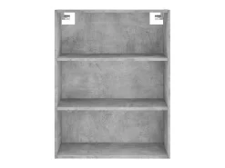 Aparador cómoda cómoda armario mueble organizador cocina salón salón alto 69,5 x 34 x 180 cm madera contrachapada gris 02_0034669