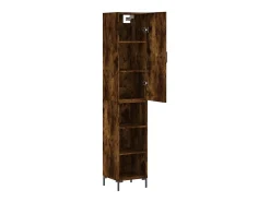 Aparador cómoda cómoda armario mueble organizador cocina salón salón alto 34,5 x 34 x 180 cm madera contrachapada marrón 02_0033286