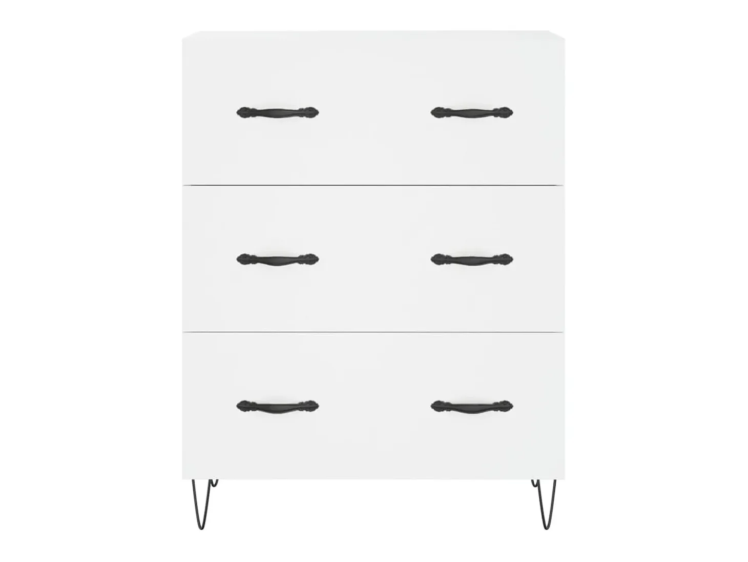 Aparador cómoda cómoda armario mueble organizador cocina salón salón alto 69,5 x 34 x 180 cm madera contrachapada blanco 02_0032573