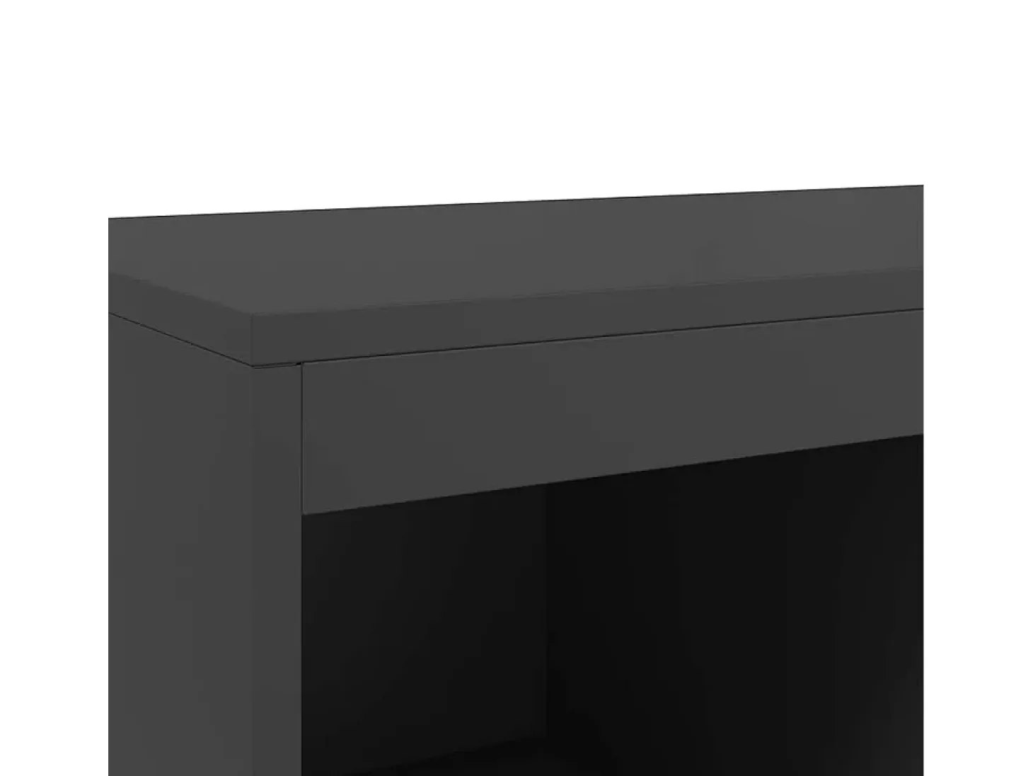 Aparador cómoda cómoda armario mueble organizador cocina salón salón alto 68 x 39 x 111,5 cm acero negro 02_0034962