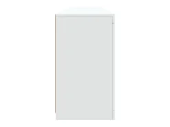 Aparador cómoda cómoda armario mueble organizador cocina salón salón con luces LED 162 x 37 x 67 cm blanco 02_0029833