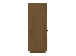 Aparador cómoda cómoda armario mueble organizador cocina salón salón alto 34 x 40 x 108,5 cm madera maciza de pino marrón 02_0034752