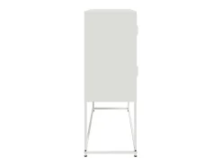 Aparador cómoda cómoda armario mueble organizador cocina salón salón 100,5 x 39 x 107 cm acero blanco 02_0030143