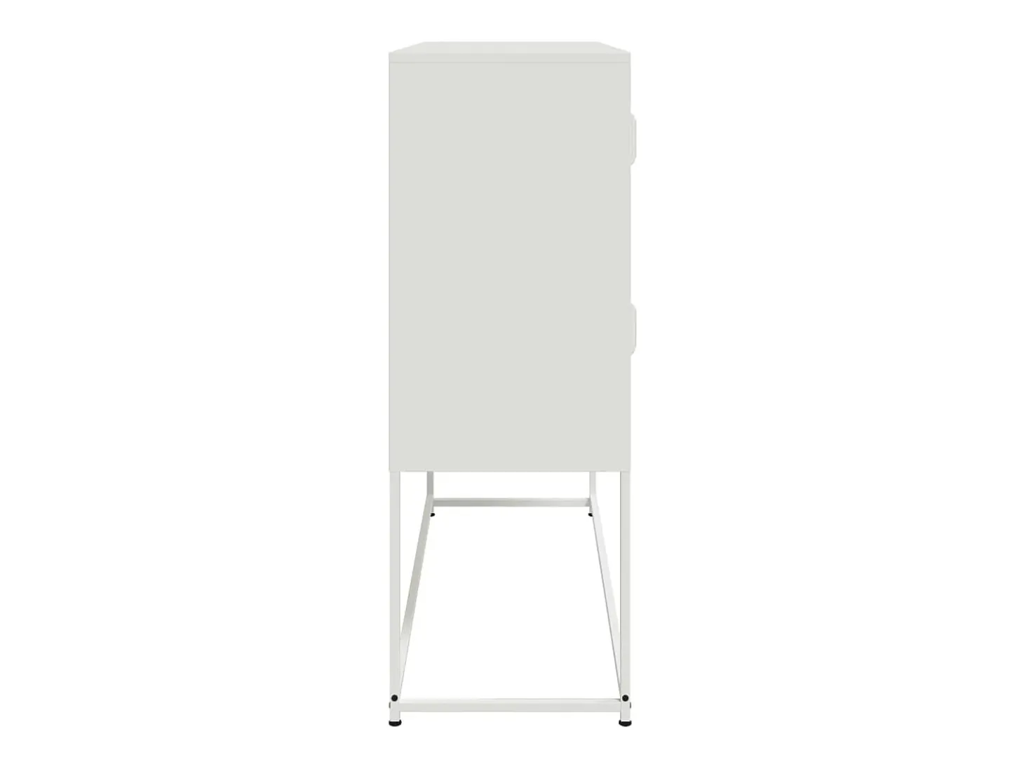 Aparador cómoda cómoda armario mueble organizador cocina salón salón 100,5 x 39 x 107 cm acero blanco 02_0030143