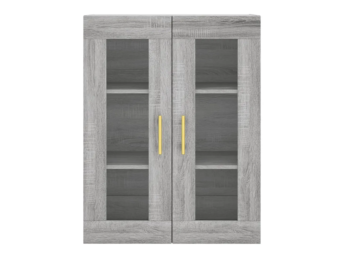 Aparador cómoda cómoda armario mueble organizador cocina salón salón alto Sonoma 69,5 x 34 x 180 cm madera contrachapada gris 02_0035612
