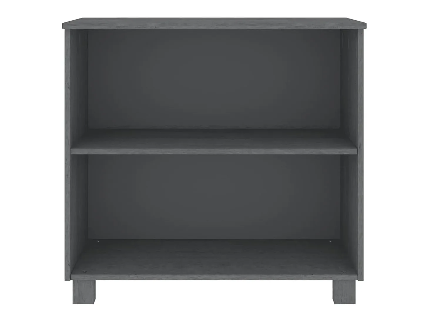Aparador cómoda cómoda armario mueble organizador cocina salón oscuro 85 x 35 x 80 cm madera maciza de pino gris 02_0032168