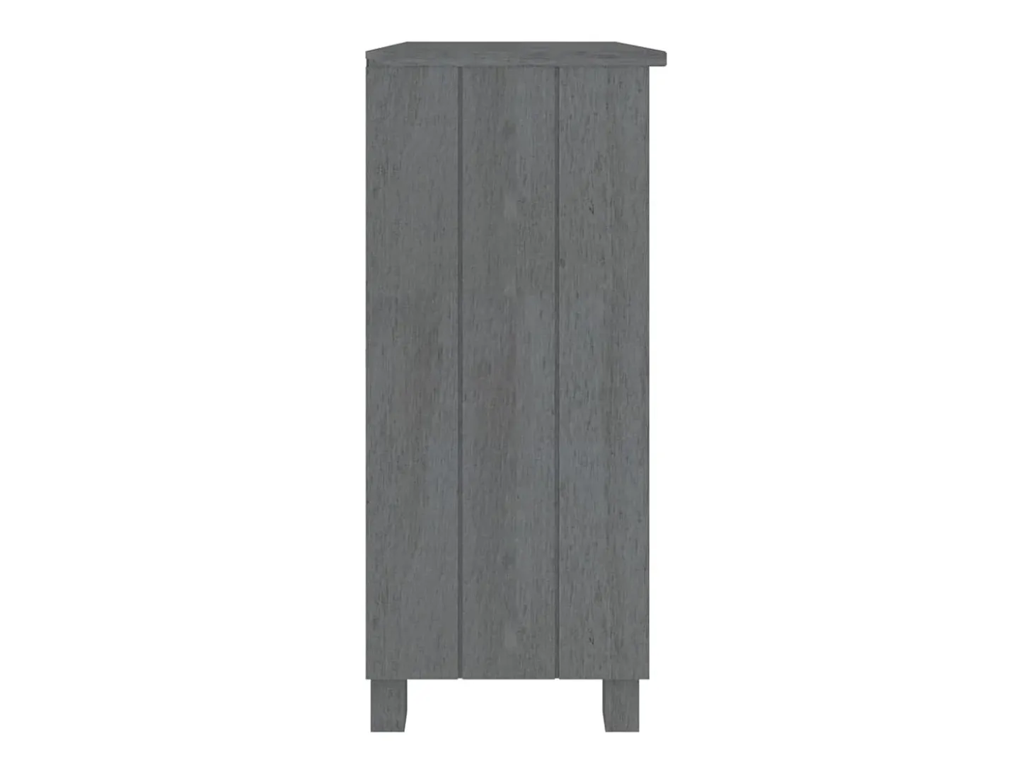 Aparador cómoda cómoda armario mueble organizador cocina salón oscuro 85 x 35 x 80 cm madera maciza de pino gris 02_0032168