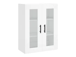 Aparador cómoda cómoda armario mueble organizador cocina salón salón alto 69,5 x 34 x 180 cm madera contrachapada blanco 02_0032627