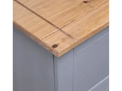 Aparador cómoda cómoda armario mueble organizador cocina salón salón 93 x 40 x 80 cm Pino macizo Surtido Panamá gris 02_0031810