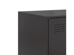 Aparador cómoda cómoda armario mueble organizador cocina salón salón 67 x 39 x 107 cm acero negro 02_0036011