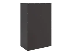 Aparador cómoda cómoda armario mueble organizador cocina salón salón 67 x 39 x 107 cm acero negro 02_0036011