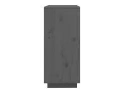 Aparador cómoda cómoda armario mueble organizador cocina salón salón 60 x 35 x 80 cm madera maciza de pino gris 02_0031797