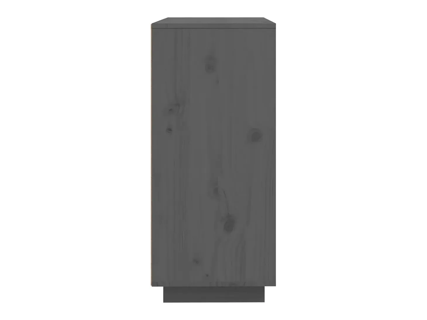 Aparador cómoda cómoda armario mueble organizador cocina salón salón 60 x 35 x 80 cm madera maciza de pino gris 02_0031797