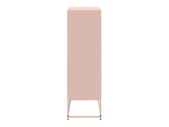 Aparador cómoda cómoda armario mueble organizador cocina salón salón alto 68,5 x 38,5 x 123,5 cm acero rosa 02_0035161