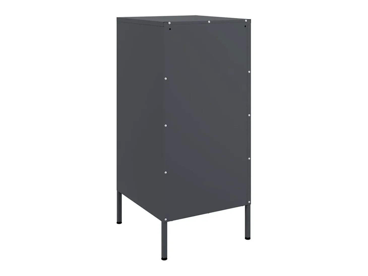 Aparador cómoda cómoda armario mueble organizador cocina salón salón 36 x 39 x 79 cm acero antracita 02_0029695