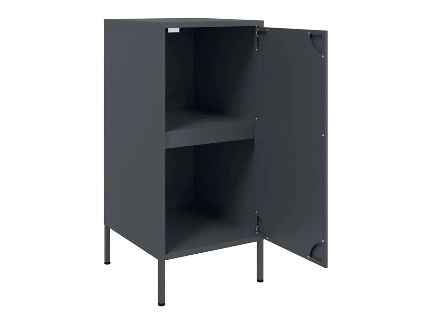 Aparador cómoda cómoda armario mueble organizador cocina salón salón 36 x 39 x 79 cm acero antracita 02_0029695
