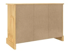 Aparador cómoda cómoda armario mueble organizador cocina salón Corona 112 x 43 x 78 cm madera maciza pino mexicano marrón 02_0031749