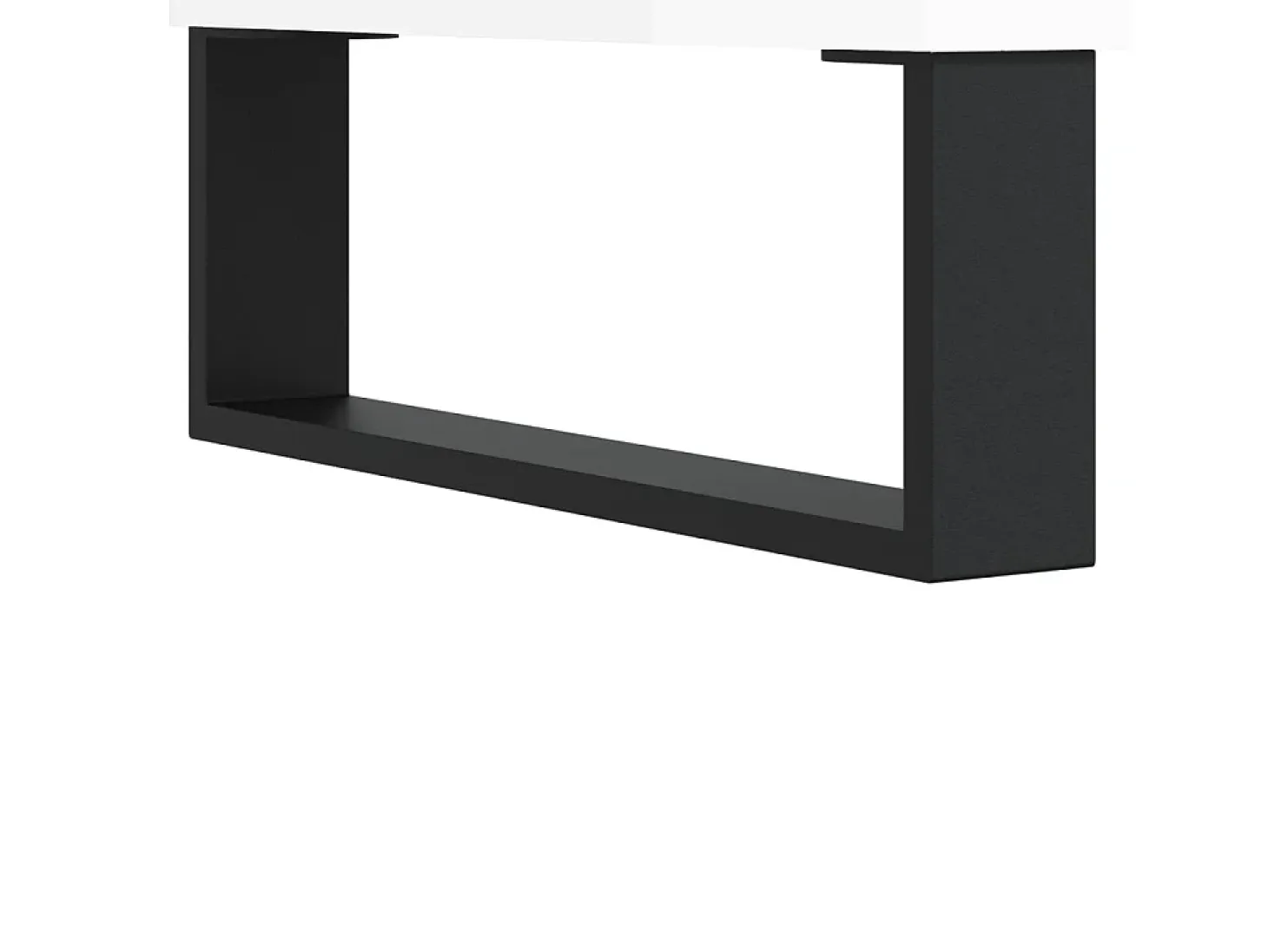 Aparador cómoda cómoda armario mueble organizador cocina salón brillante 34,5 x 32,5 x 90 cm madera contrachapada blanco 02_0030585