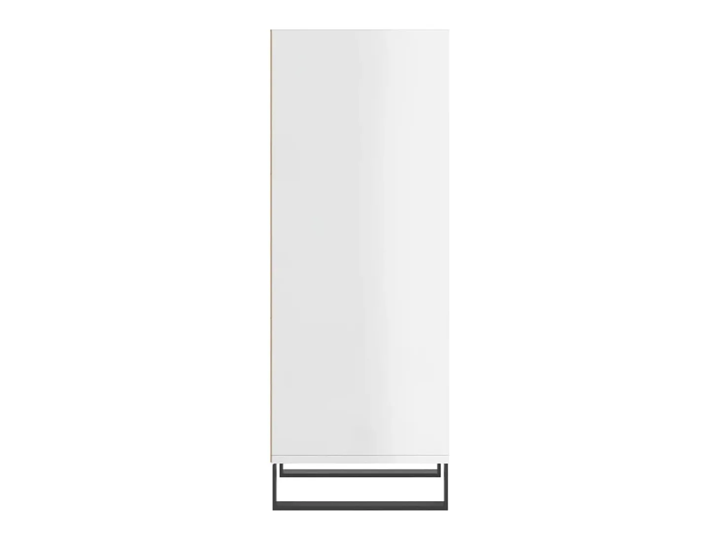 Aparador cómoda cómoda armario mueble organizador cocina salón brillante 34,5 x 32,5 x 90 cm madera contrachapada blanco 02_0030585