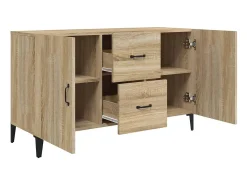Aparador cómoda cómoda armario mueble organizador cocina salón salón Sonoma 100 x 36 x 60 cm madera contrachapada marrón 02_0031464