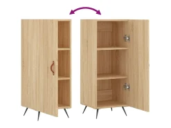 Aparador cómoda cómoda armario mueble organizador cocina salón salón Sonoma 34,5 x 34 x 90 cm madera contrachapada marrón 02_0031536