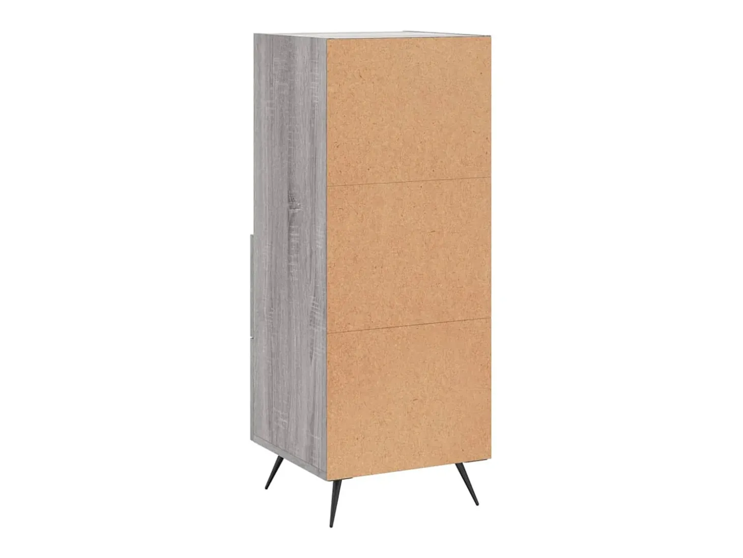 Aparador cómoda cómoda armario mueble organizador cocina salón salón Sonoma 34,5 x 34 x 90 cm madera contrachapada gris 02_0036343