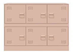 Aparador cómoda cómoda armario mueble organizador cocina salón salón 99 x 39 x 73 cm acero rosa 02_0036219