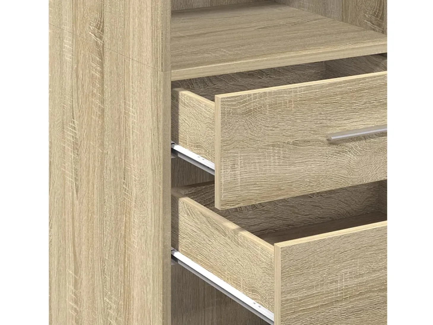 Aparador cómoda cómoda armario mueble organizador cocina salón salón alto Sonoma 45 x 42,5 x 124 cm madera contrachapada marrón 02_0034065