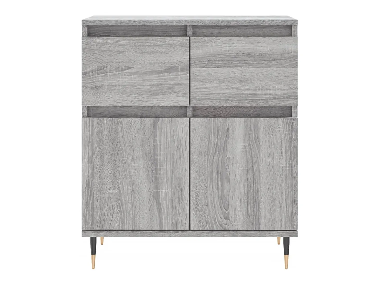 Aparador cómoda cómoda armario unidad de almacenamiento organizador cocina salón salón Sonoma 60 x 35 x 70 cm madera contrachapada gris 02_0036395