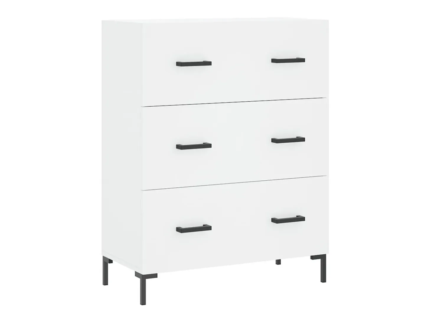 Aparador cómoda cómoda armario mueble organizador cocina salón salón alto 69,5 x 34 x 180 cm madera contrachapada blanco 02_0032567
