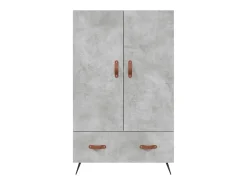 Aparador cómoda cómoda armario mueble organizador cocina salón salón alto 69,5 x 31 x 115 cm madera contrachapada gris 02_0034477