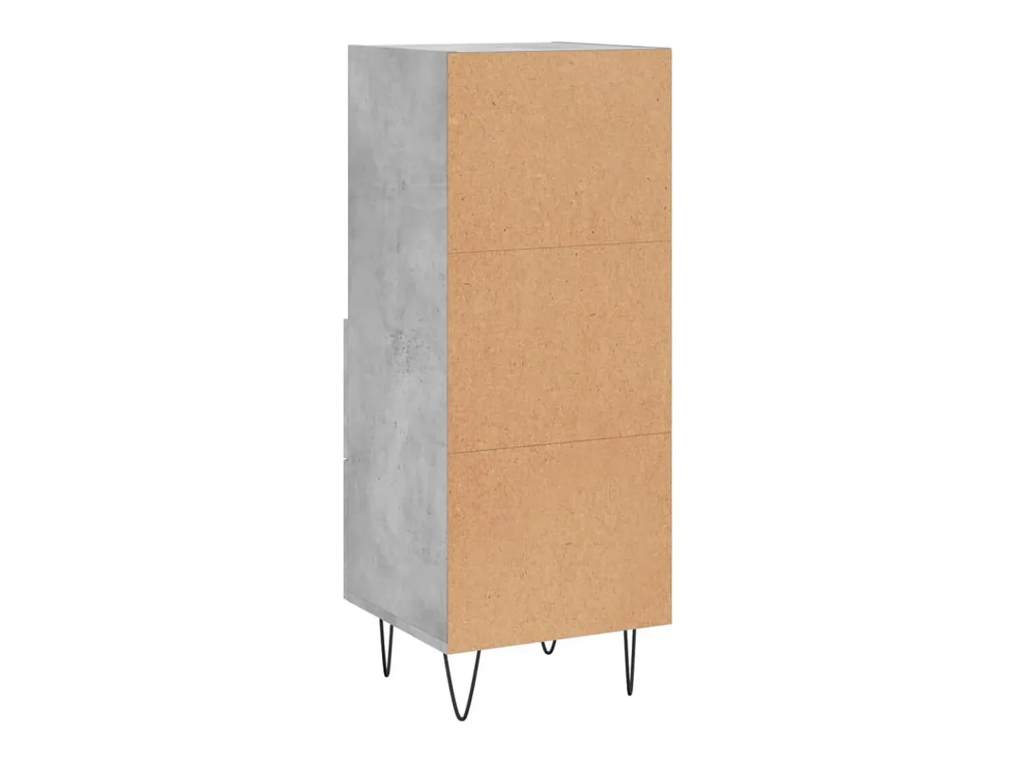 Aparador cómoda cómoda armario mueble organizador cocina salón salón 34,5 x 34 x 90 cm madera contrachapada gris 02_0031880