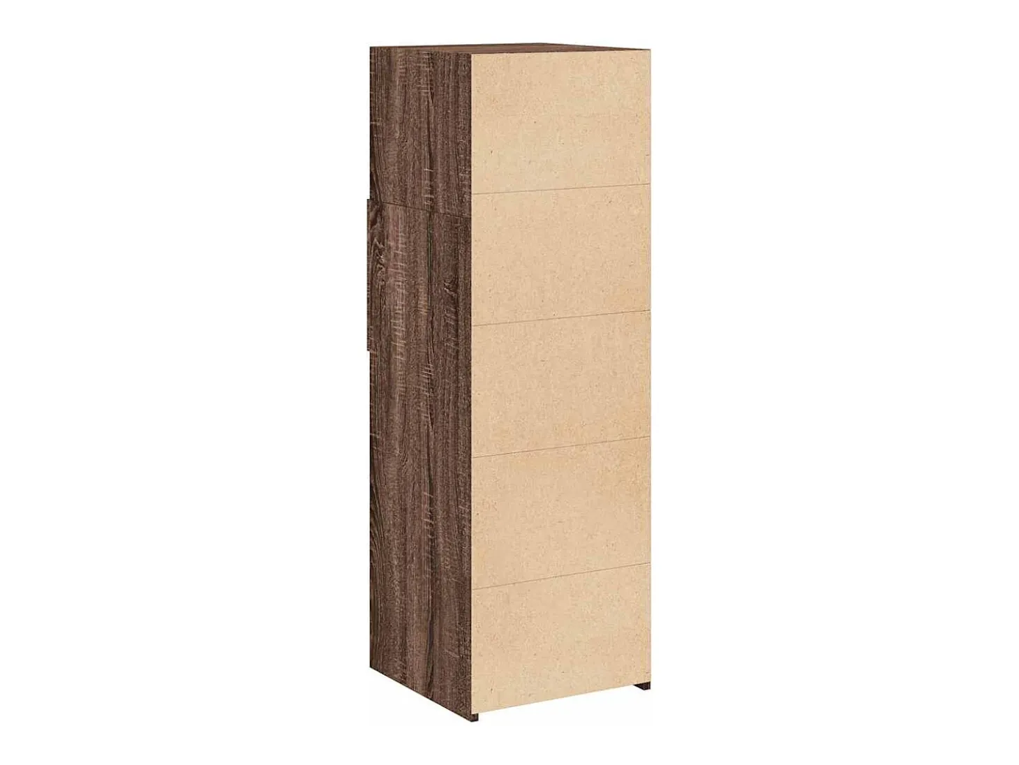 Aparador cómoda cómoda armario mueble organizador cocina salón salón alto 40 x 42,5 x 124 cm madera contrachapada marrón 02_0033715