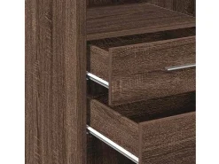 Aparador cómoda cómoda armario mueble organizador cocina salón salón alto 40 x 42,5 x 124 cm madera contrachapada marrón 02_0033715