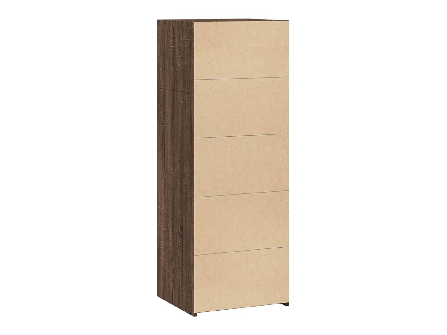 Aparador cómoda cómoda armario mueble organizador cocina salón salón alto 45 x 41 x 124 cm madera contrachapada marrón 02_0033718