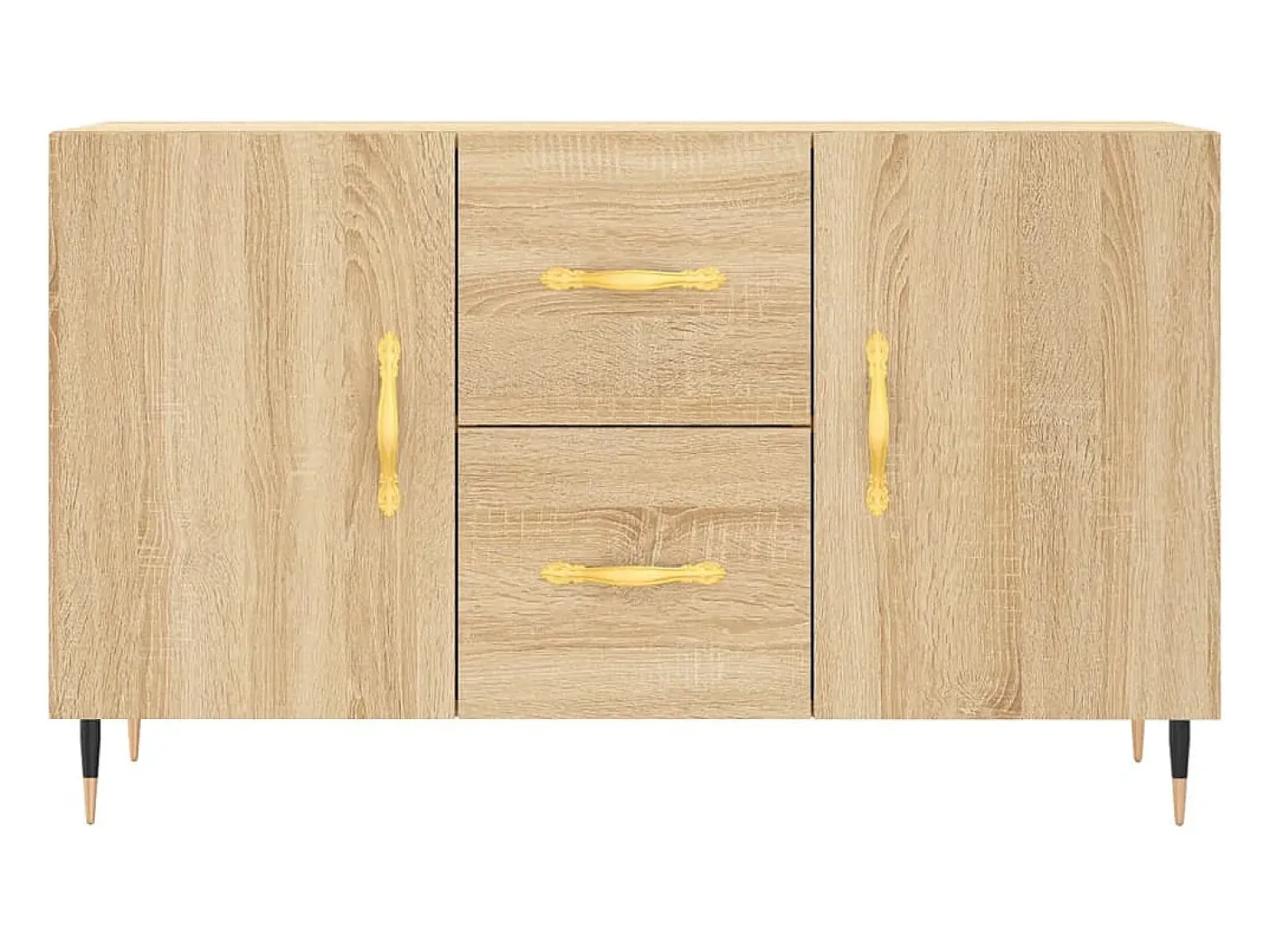 Aparador cómoda cómoda armario unidad de almacenamiento organizador cocina salón salón Sonoma 100 x 36 x 60 cm madera contrachapada marrón 02_0031468