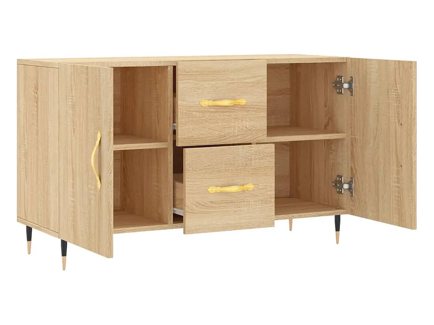 Aparador cómoda cómoda armario unidad de almacenamiento organizador cocina salón salón Sonoma 100 x 36 x 60 cm madera contrachapada marrón 02_0031468