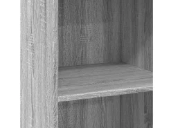 Aparador cómoda cómoda armario mueble organizador cocina salón salón alto Sonoma 50 x 41 x 124 cm madera contrachapada gris 02_0035370