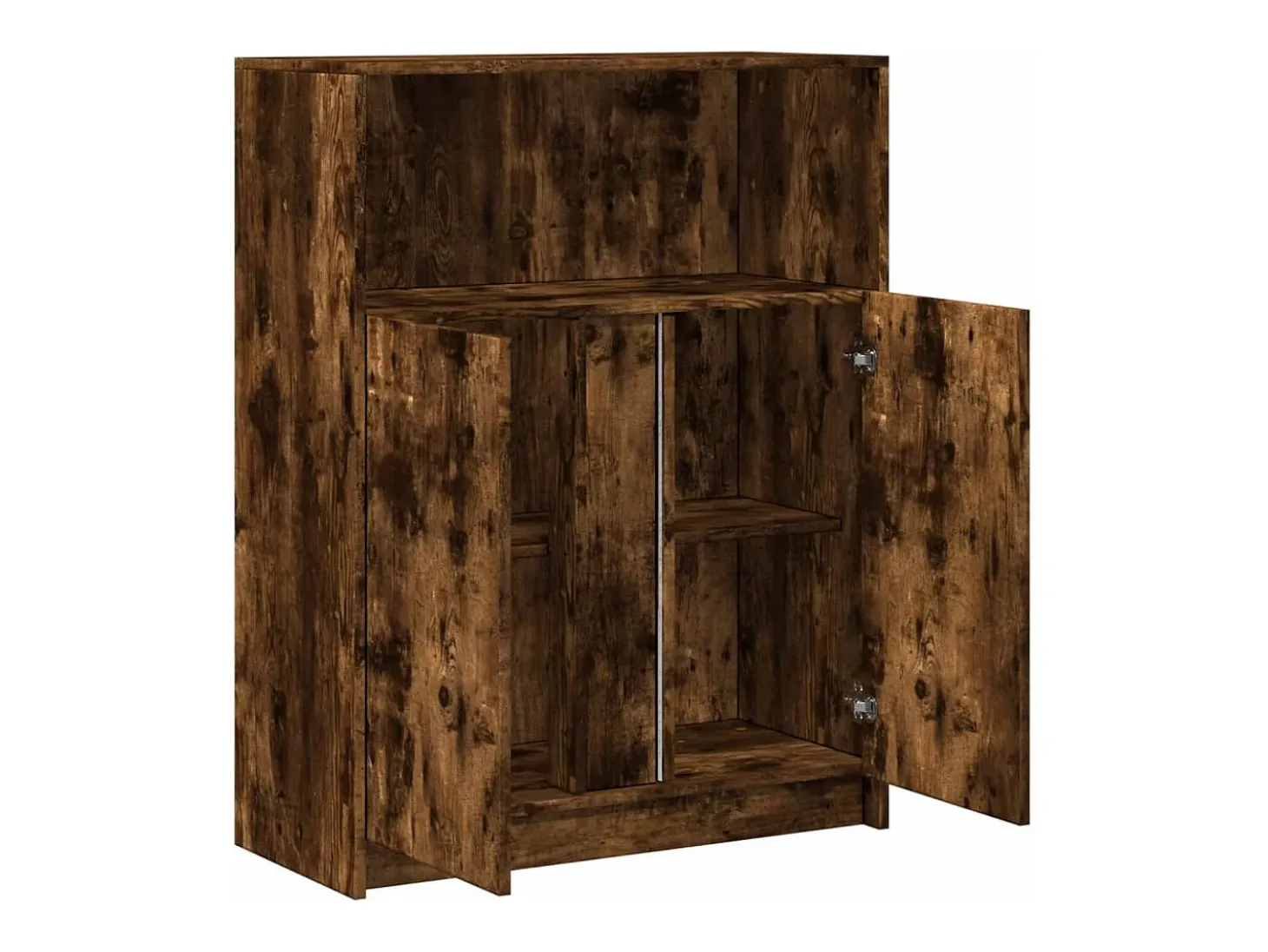 Aparador cómoda cómoda armario mueble organizador cocina salón salón con LED 77 x 34 x 100 cm madera contrachapada marrón 02_0029783