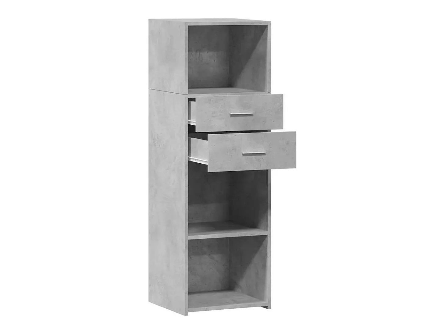 Aparador cómoda cómoda armario mueble organizador cocina salón salón alto 40 x 42,5 x 124 cm madera contrachapada gris 02_0034438
