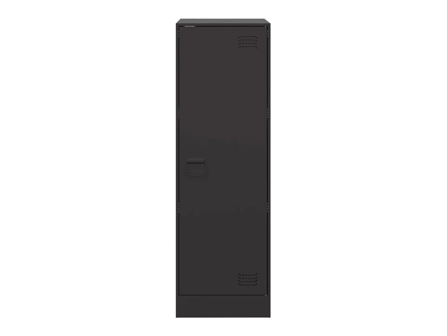 Aparador cómoda cómoda armario mueble organizador cocina salón salón 34,5 x 39 x 107 cm acero negro 02_0035915