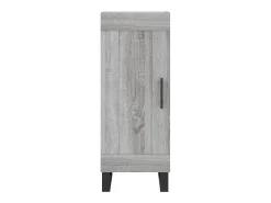 Aparador cómoda cómoda armario mueble organizador cocina salón salón alto Sonoma 34,5 x 34 x 180 cm madera contrachapada gris 02_0035351
