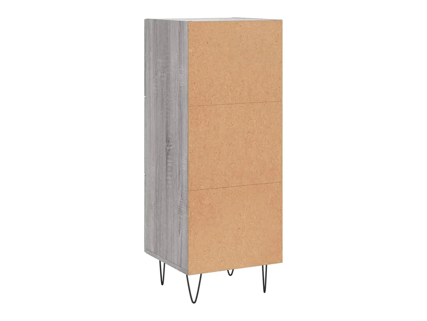Aparador cómoda cómoda armario mueble organizador cocina salón salón Sonoma 34,5 x 34 x 90 cm madera contrachapada gris 02_0036340