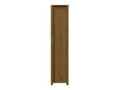 Aparador cómoda cómoda armario mueble organizador cocina salón salón alto 80 x 35 x 154 cm madera maciza de pino marrón 02_0034759