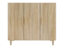 Aparador cómoda cómoda armario mueble organizador cocina salón salón Sonoma 90 x 34 x 80 cm madera contrachapada marrón 02_0031734