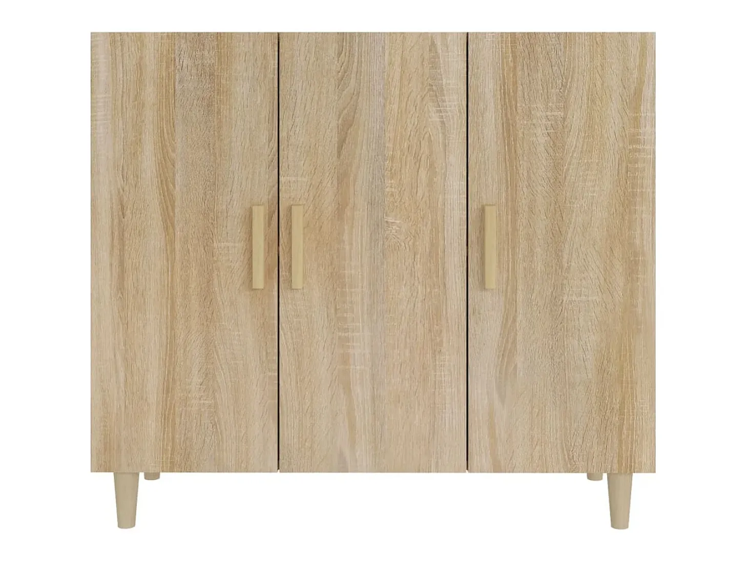 Aparador cómoda cómoda armario mueble organizador cocina salón salón Sonoma 90 x 34 x 80 cm madera contrachapada marrón 02_0031734