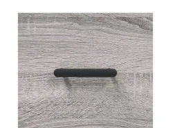 Aparador cómoda cómoda armario mueble organizador cocina salón salón alto Sonoma 69,5 x 31 x 115 cm madera contrachapada gris 02_0035391