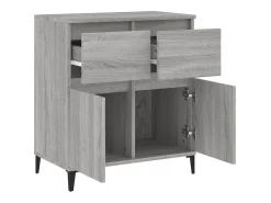 Aparador cómoda cómoda armario unidad de almacenamiento organizador cocina salón salón Sonoma 60 x 35 x 70 cm madera contrachapada gris 02_0036414